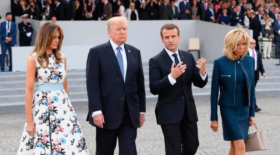 Francia celebra su fiesta nacional con Trump como invitado de honor