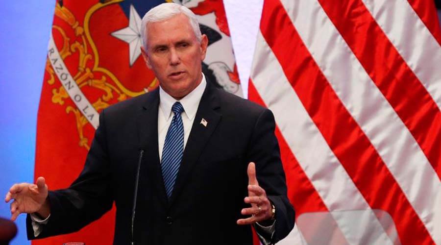 Pence asegura que EEUU usará fuerza "económica y diplomática" en Venezuela