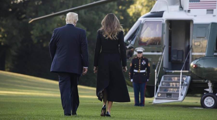 Trump deja Las Vegas sin hablar de "la violencia de las armas"