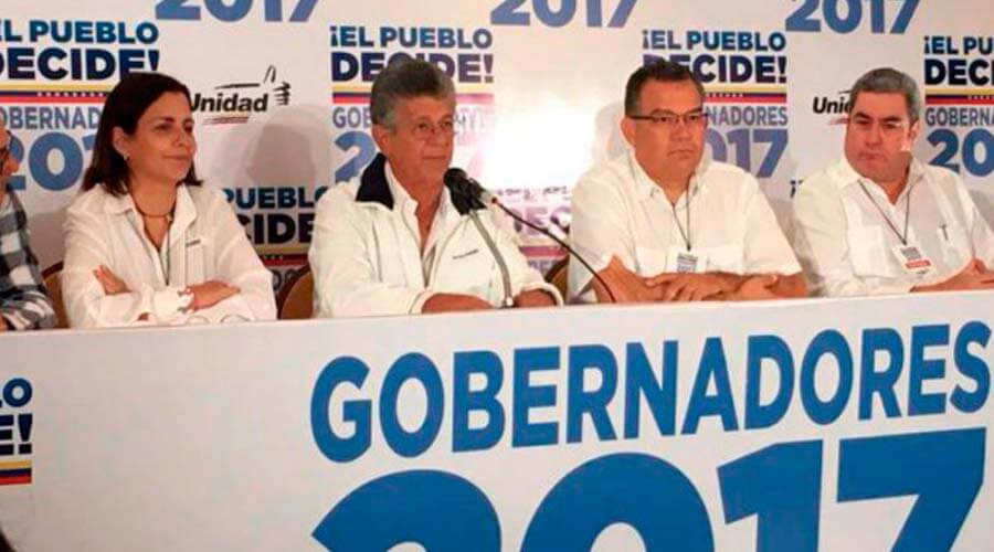 La MUD reitera que gobernadores electos no se juramentarán ante la Constituyente