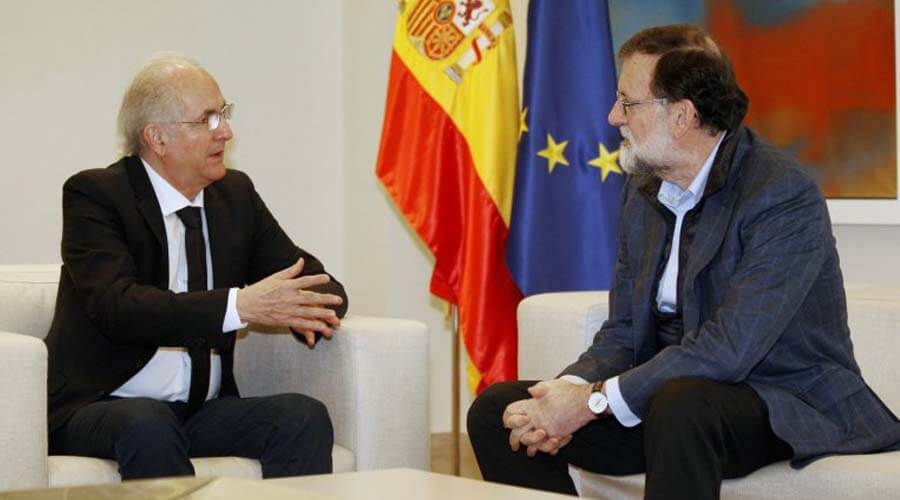 Rajoy transmite a Ledezma su compromiso con la democracia en Venezuela