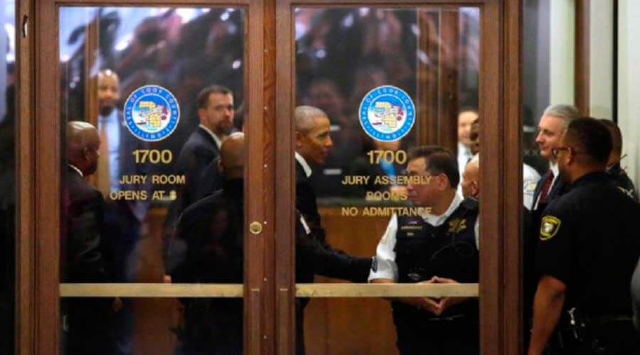 Barack Obama se presenta como jurado de un juicio pero no es tenido en cuenta