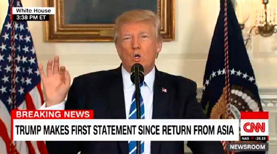 Donald Trump valora su gira asiática: "El mundo vio a unos EEUU fuertes y confiados"