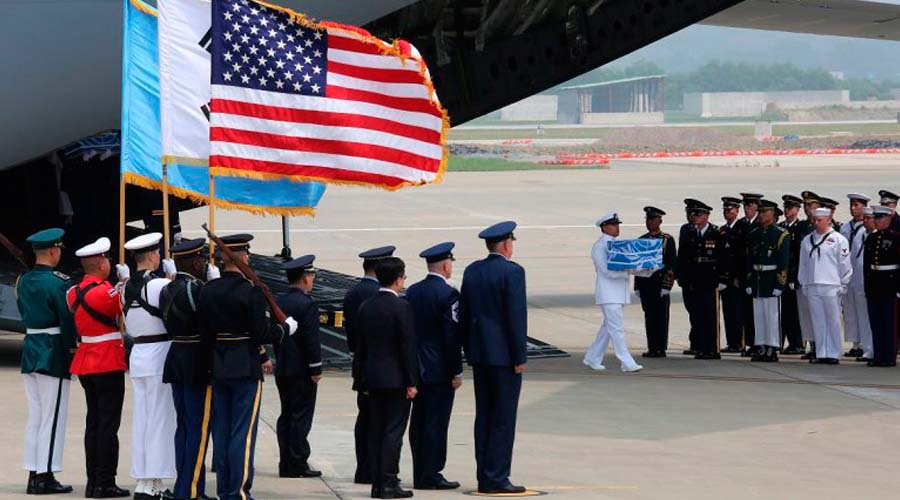 Donald Trump agradece a Kim la entrega de restos de soldados caídos en la Guerra de Corea