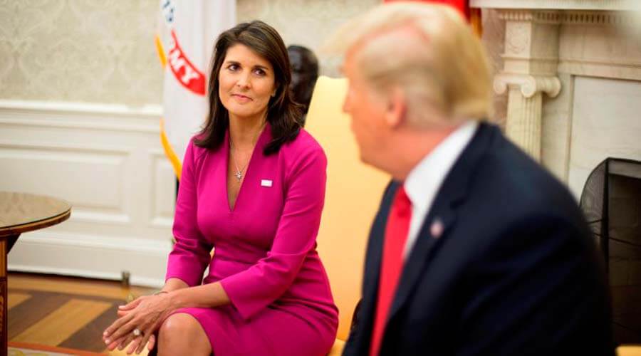 Renuncia Nikki Haley, la embajadora de EEUU en la ONU