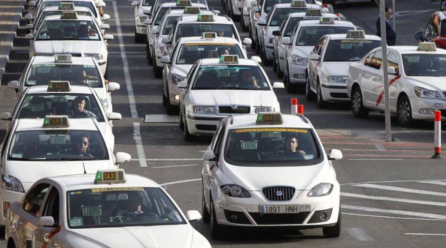 huelga de los taxistas madrileños
