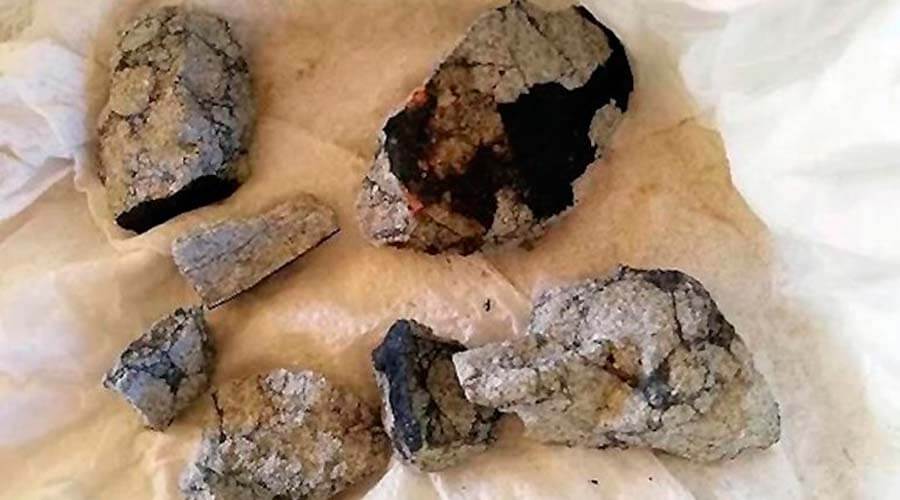 Expertos hallan cristales metálicos en piedras del meteorito caído en Cuba