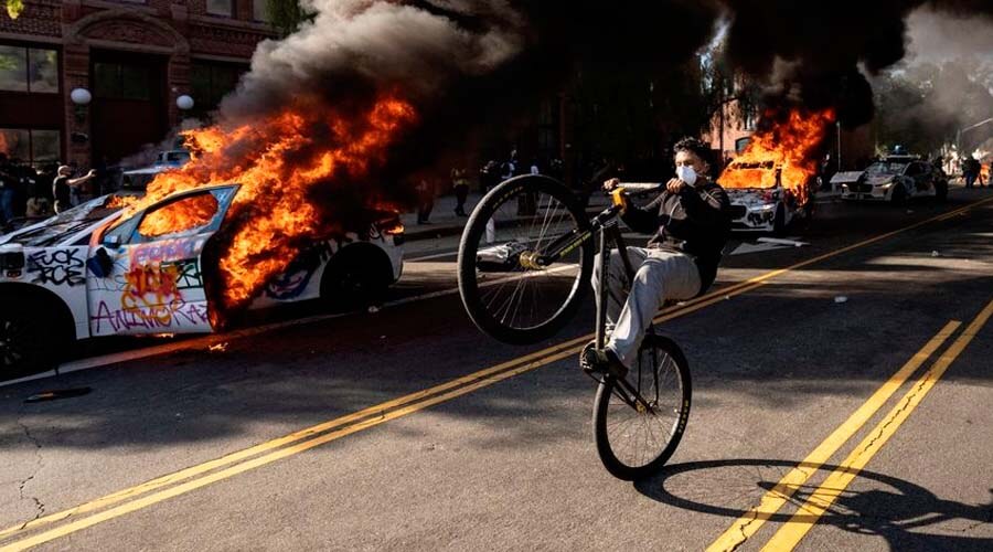 Crear el caos para desestabilizar gobierno de Trump, el objetivo de violentas revueltas