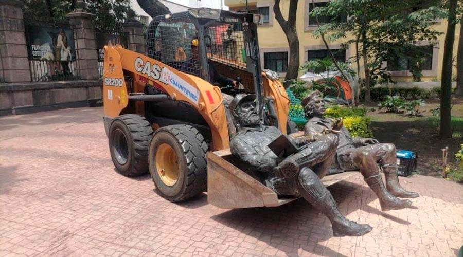 Retiran estatuas de Fidel Castro y el Che Guevara de parque en México